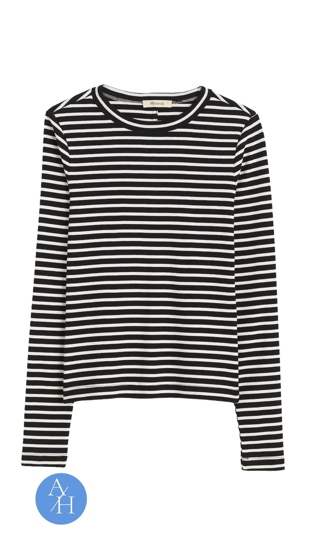 A top-selling striped long sleeve tee and honestly one of those forever basics. Classic black and white stripes, soft cotton, and the perfect not-too-long length that works on its own or layered under jackets and sweaters. Easy, timeless, and goes with everything — jeans, trousers, skirts, you name it. This is one of those grab-and-go tops you’ll wear on repeat.
From Liz’s Look for Less, and it’s a really good one.



#LTKgrwm #LTKOver40 #LTKootd
