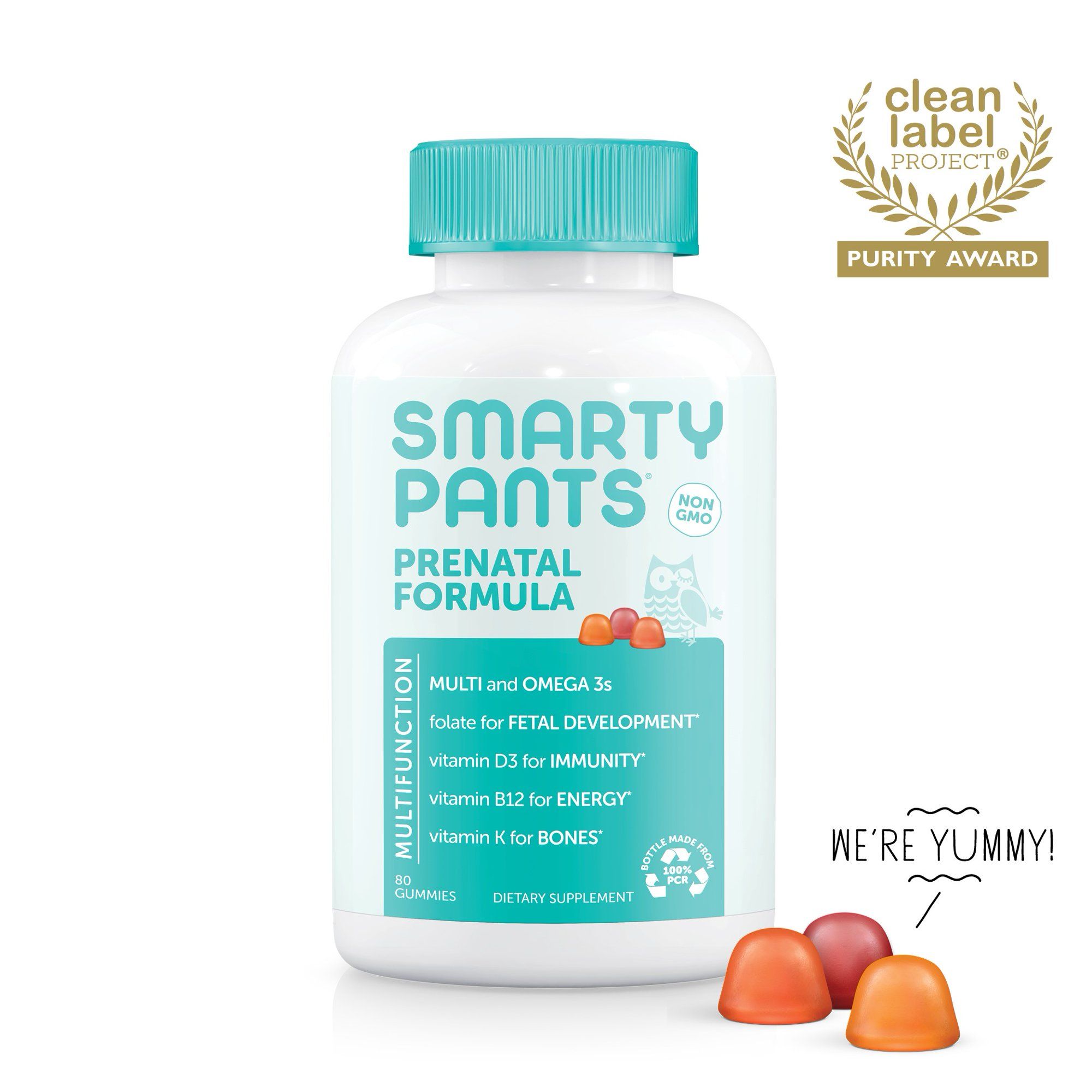 (2 pack) SmartyPants Prenatal Formula Multivitamin Gummies, 80 Ct | Walmart (US)