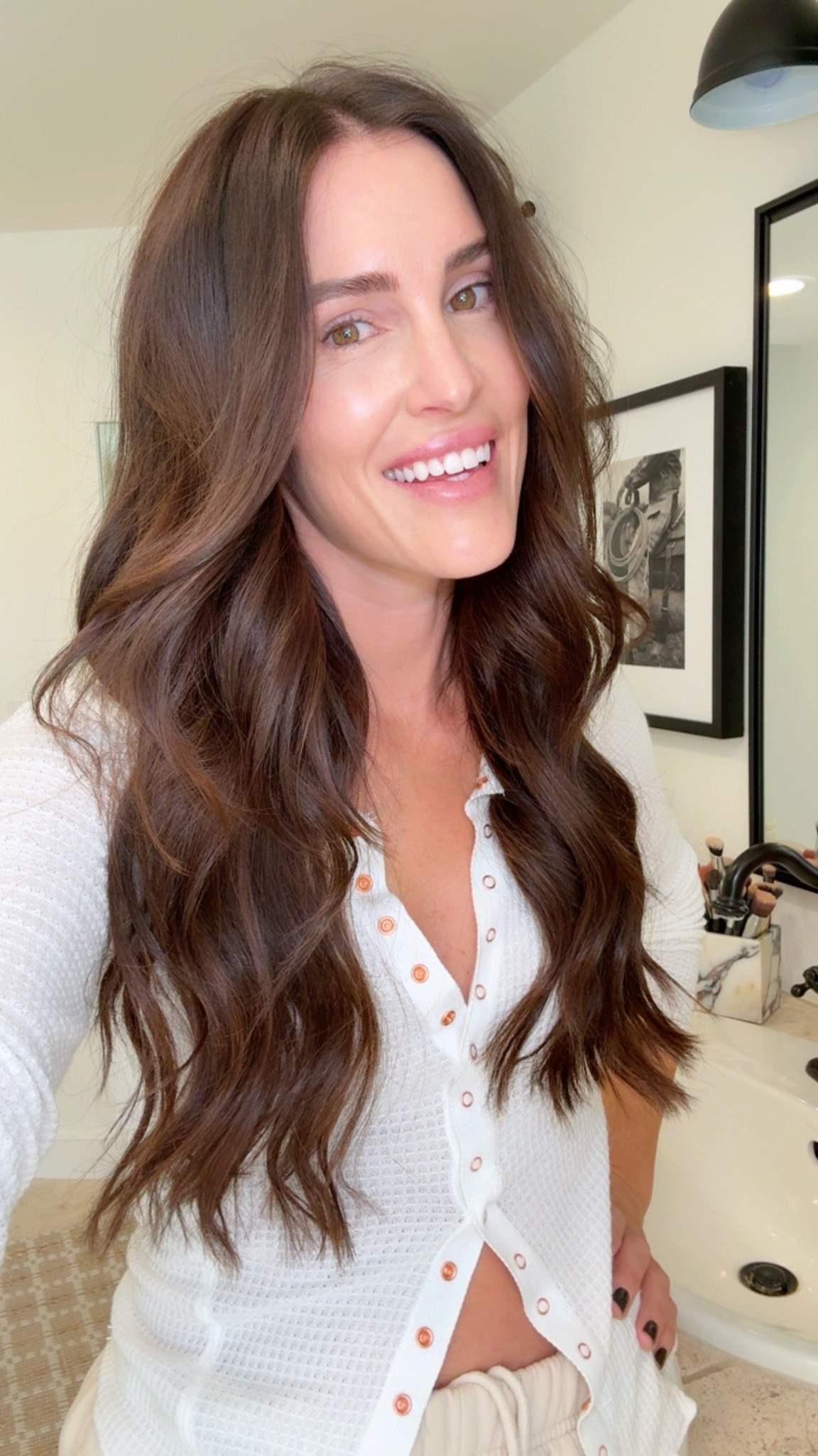 What I use on my hair! 
+ non-toxic shampoo, conditioner, prep spray and styling spray
+ dyson air wrap to dry straight
+ 1.5” curling iron to wave 
+ brush and comb
+ alligator clips 

Beauty 

#LTKBeauty