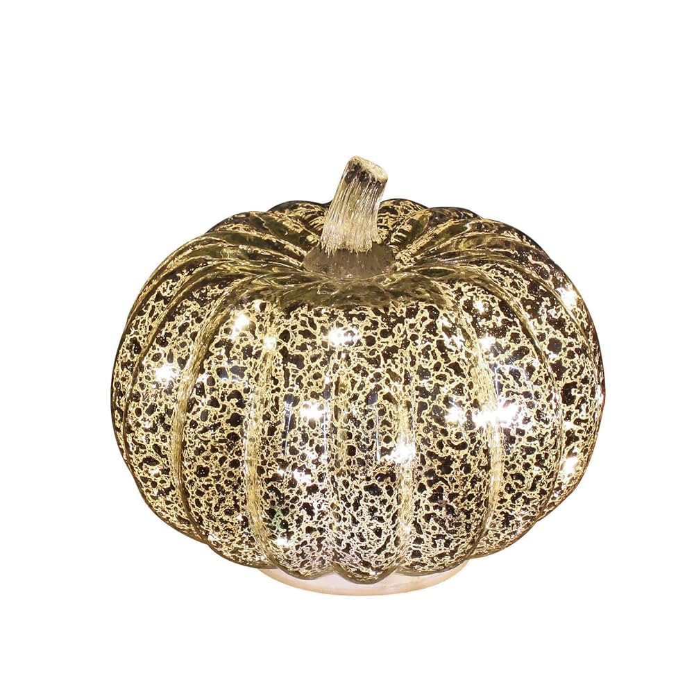 Romingo Mercury Glass Pumpkin Light with Timer for Halloween Pumpkin Decorations Fall and Thanksg... | Amazon (US)