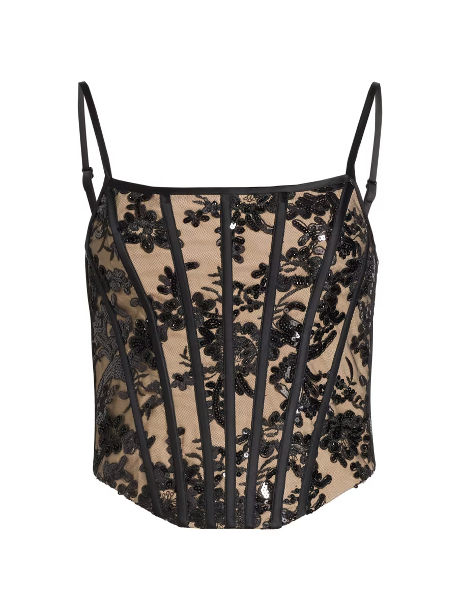 Cressida Embellished Corset Top | Saks Fifth Avenue