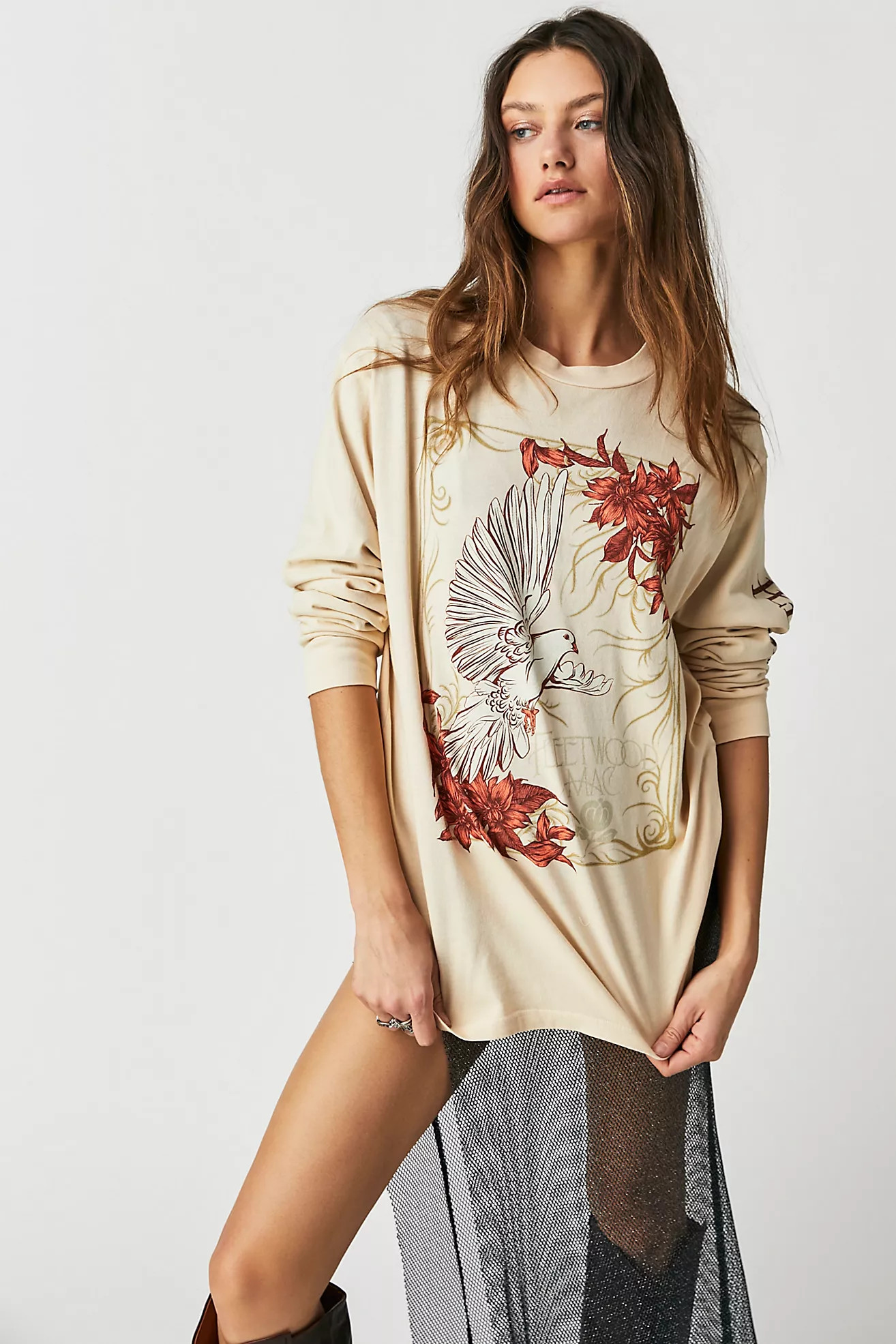 Fleetwood Mac Dove Oversized Long Sleeve | Free People (Global - UK&FR Excluded)