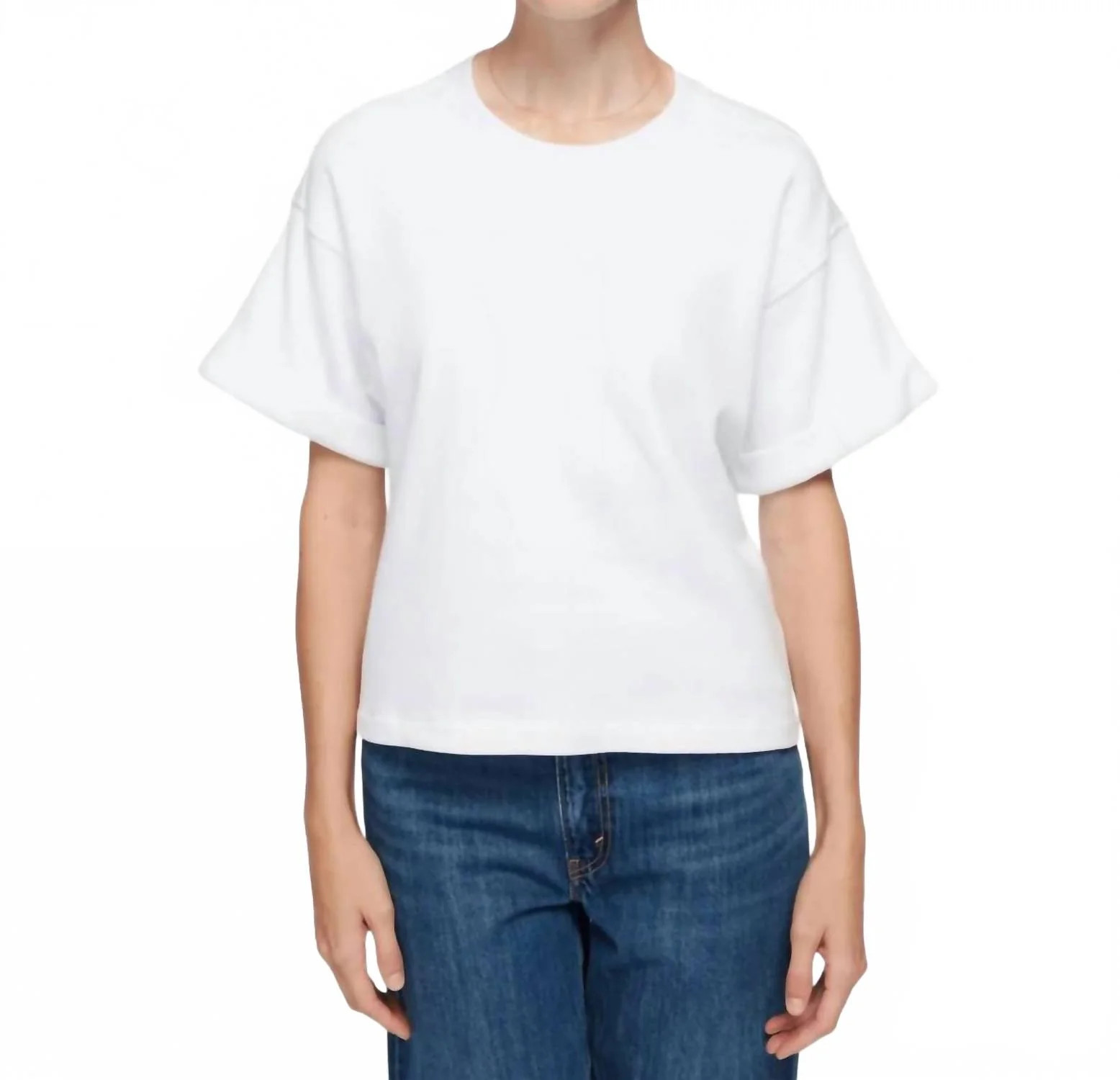 Bane Sweatshirt Tee In White | Shop Simon