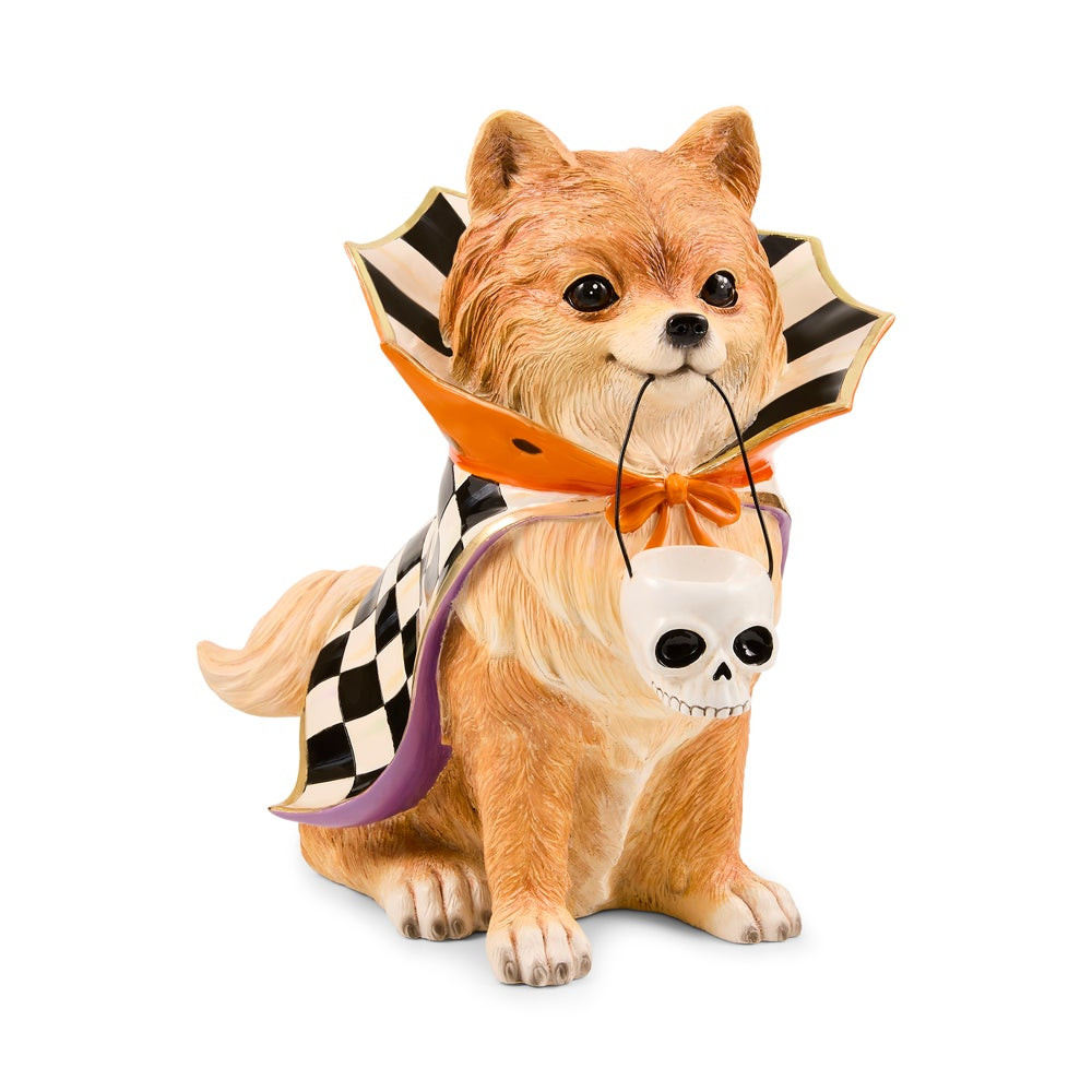 Trick or Treat Pomeranian Dog Figurine | MacKenzie-Childs