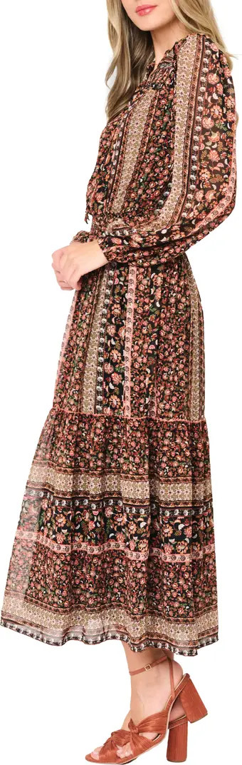 GIBSONLOOK The Leyla Floral Print Long Sleeve Maxi Dress | Nordstrom | Nordstrom