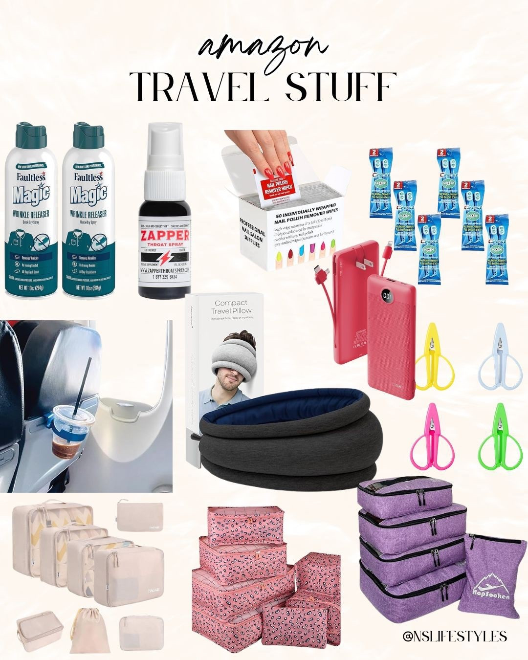 Packing for your next adventure just got easier! ✈️

These Amazon travel must-haves are total game-changers. From wrinkle release spray to clever seatcup holders, these finds will keep you organized and ready to go.

Organize with packing cubes and never worry about uncharged devices with this dual power bank. Travel smarter and easier with these essentials! 🌍

#AmazonTravel #TravelHacks #PackingTips #AmazonFinds #TravelEssentials #TravelStyle #LTKtravel

#LTKTravel