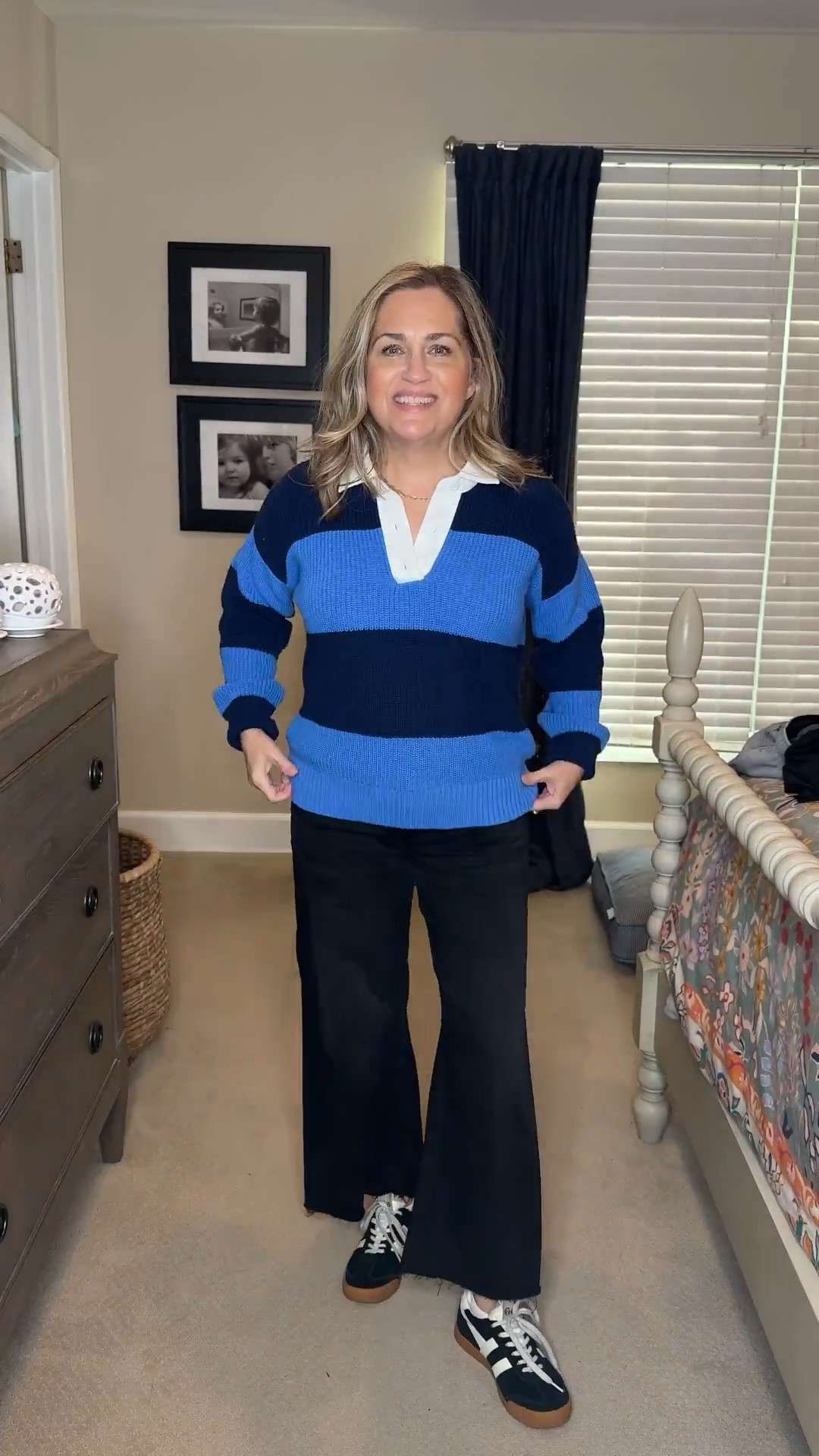 We’ve had a little cold spell the last few days and it was the perfect time to wear this adorable new sweater. It looked perfect with my favorite black jeans and Gola sneakers. The sweater comes in other colors as well & it’s currently on sale for $47 

#LTKgrwm #LTKOver40 #LTKdayinmylife