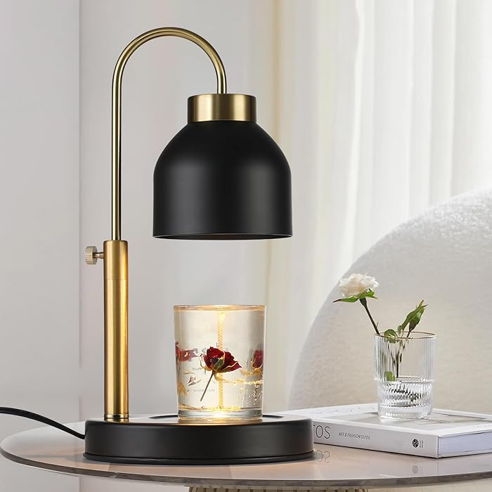 Hasun Lámpara calentadora de velas, lámpara eléctrica segura con temporizador y altura/calor a... | Amazon (US)