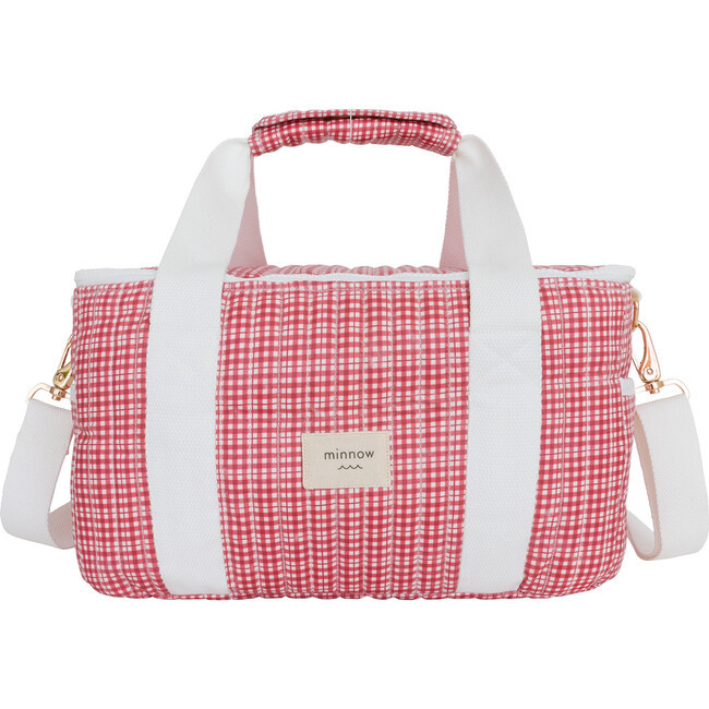 Poppy Gingham Coated Cooler Bag | Maisonette