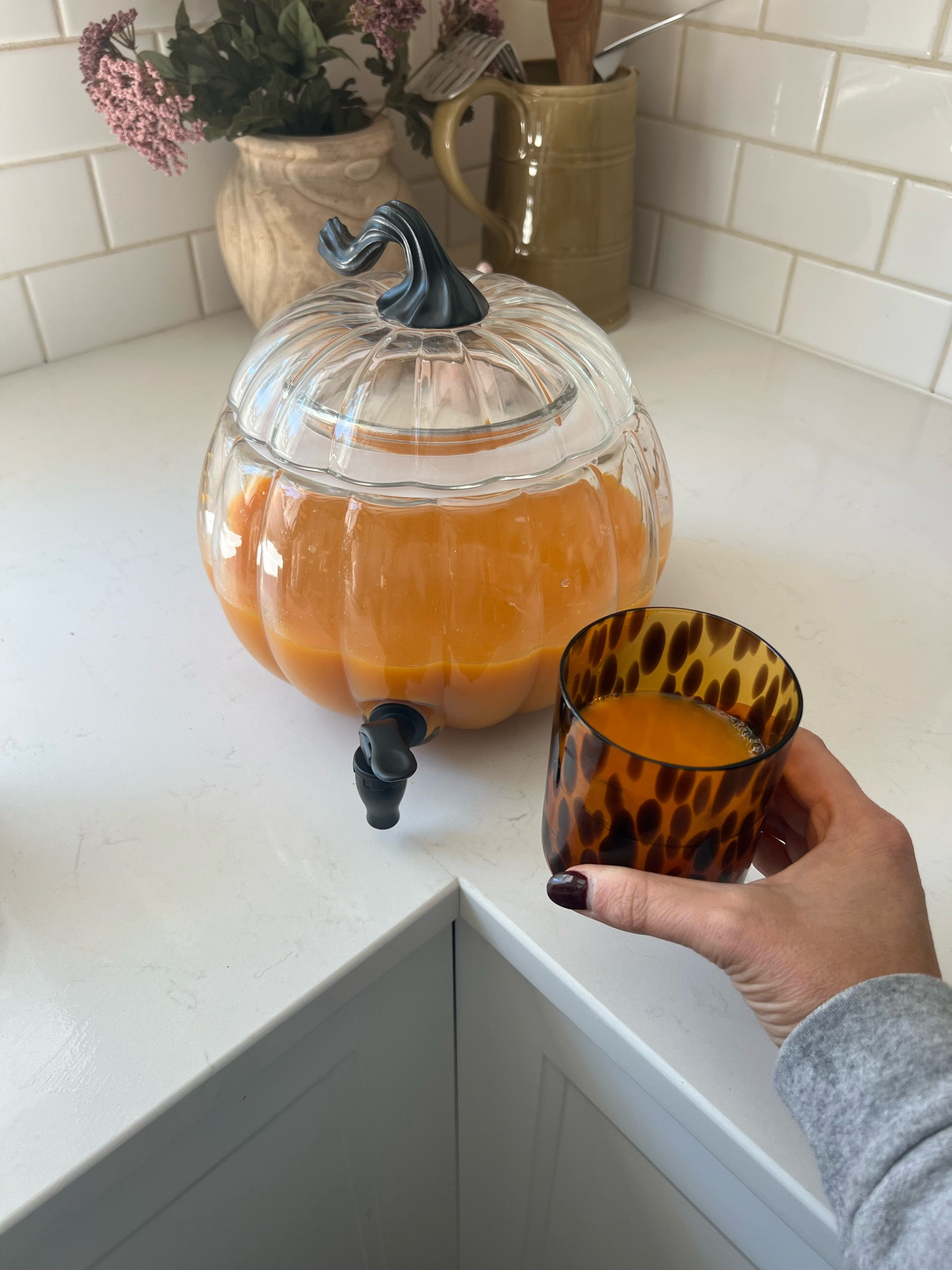 Halloween party punch! This pumpkin dispenser is back in stock. 