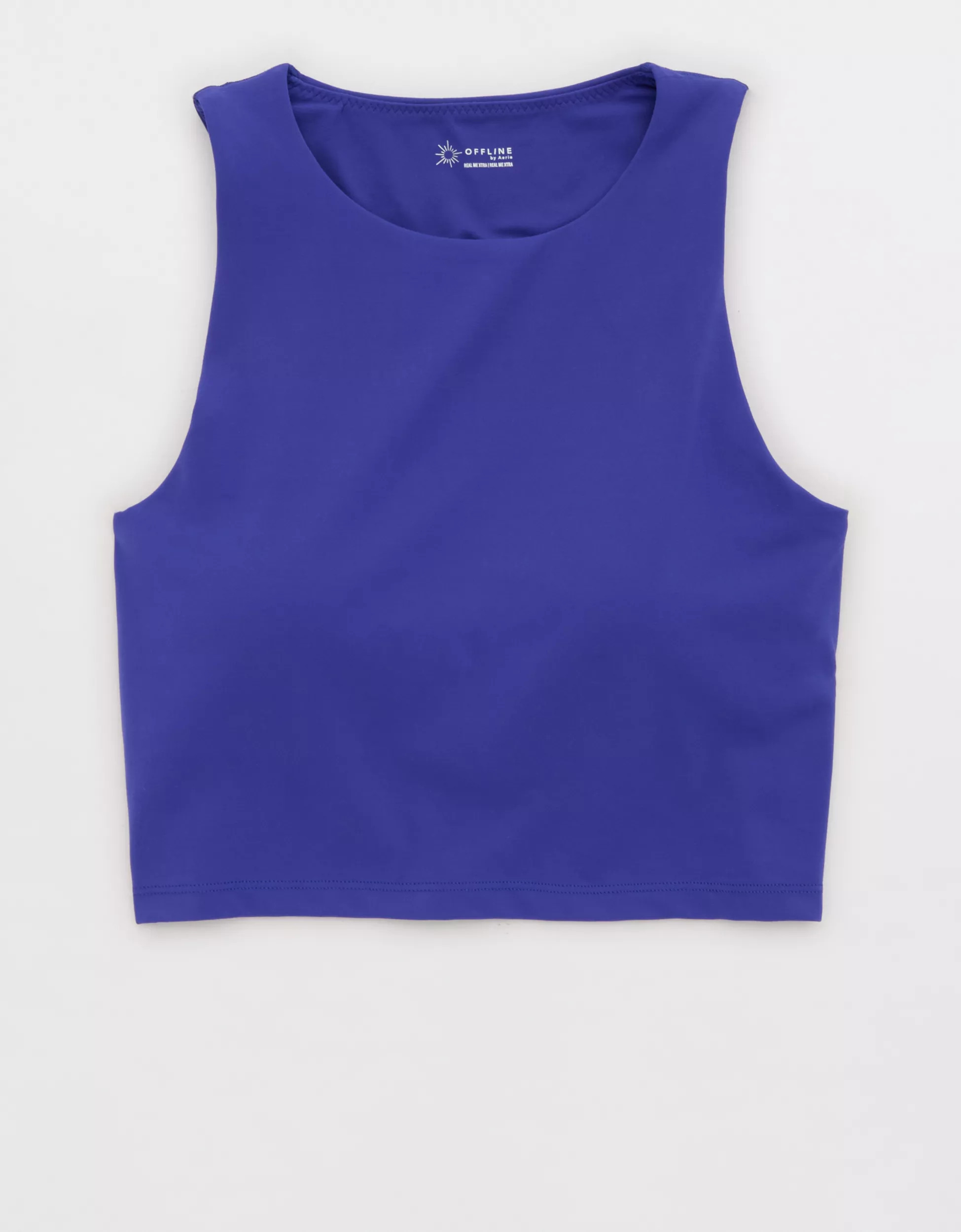 OFFLINE By Aerie Real Me XTRA High Neck Longline Sports Bra | Aerie