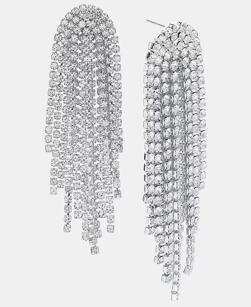 I.N.C. International Concepts Crystal Shaky Chandelier Earrings, Macy's Exclusive - Macy's | Macy's