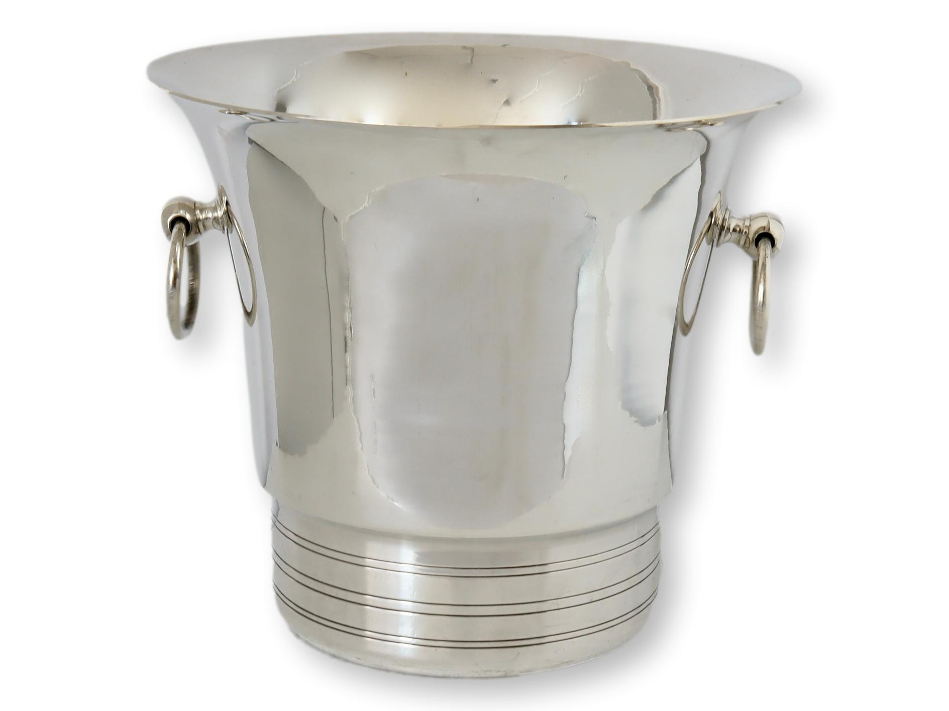 Vintage Art Deco Champagne Bucket - Rose Victoria - Silver | One Kings Lane