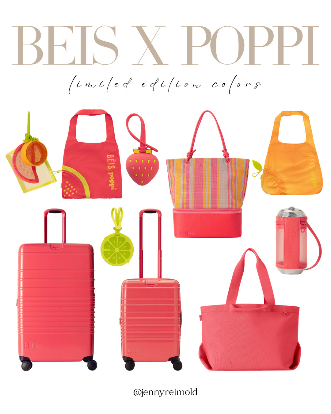This Beis x Poppi collab is SO cute for summer! I love the coral color and all the little accessories.

#LTKTravel