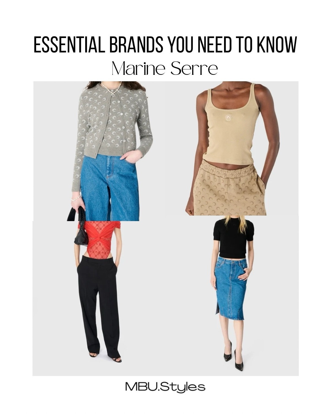 This is the last sneak peek before launch day 🤍⁣
⁣
In my upcoming e-book, The Timeless Closet: A Guide to Building a Wardrobe That Lasts, The Essentials Edit, I break down not only what essentials to invest in, but where to actually find them.⁣
⁣
Today I’m sharing three of the brands featured inside, because building a timeless wardrobe isn’t about buying more.⁣
⁣
Brand: Marine Serre

It’s about buying better.⁣
⁣
We launch February 20th ✨⁣
Two days to go.⁣
⁣
#MBUStyles #TimelessCloset #WardrobeStylist #CapsuleClosetGuide #IntentionalStyle #ClassicStyle #EverydayChic #StyleTipsDaily #ClosetStaples #MinimalWardrobe #FashionEducation #StyleInspoDaily #NeutralStyle 

#LTKootd #LTKWorkwear

#LTKgrwm #LTKPetite #LTKootd