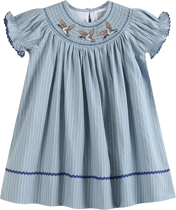 Lil cactus Baby Girls Smocked Bishop Dress | Amazon (US)
