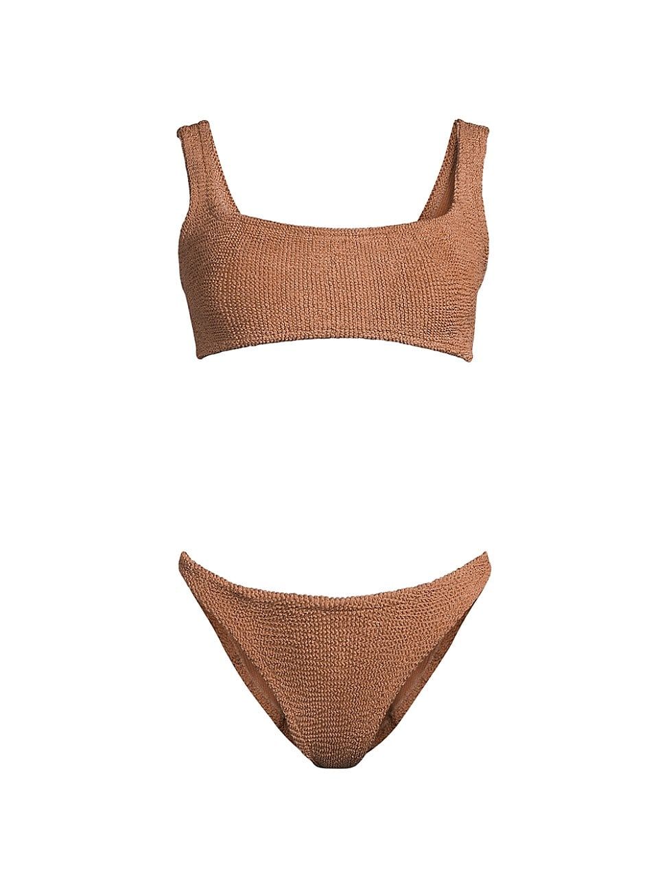 Women's Xandra 2-Piece Bikini Set - Metallic Cocoa - Metallic Cocoa | Saks Fifth Avenue