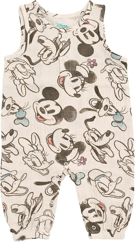 Disney Winnie The Pooh Mickey Mouse Outfit Set Shortall Dress Newborn to Little Kid | Amazon (US)