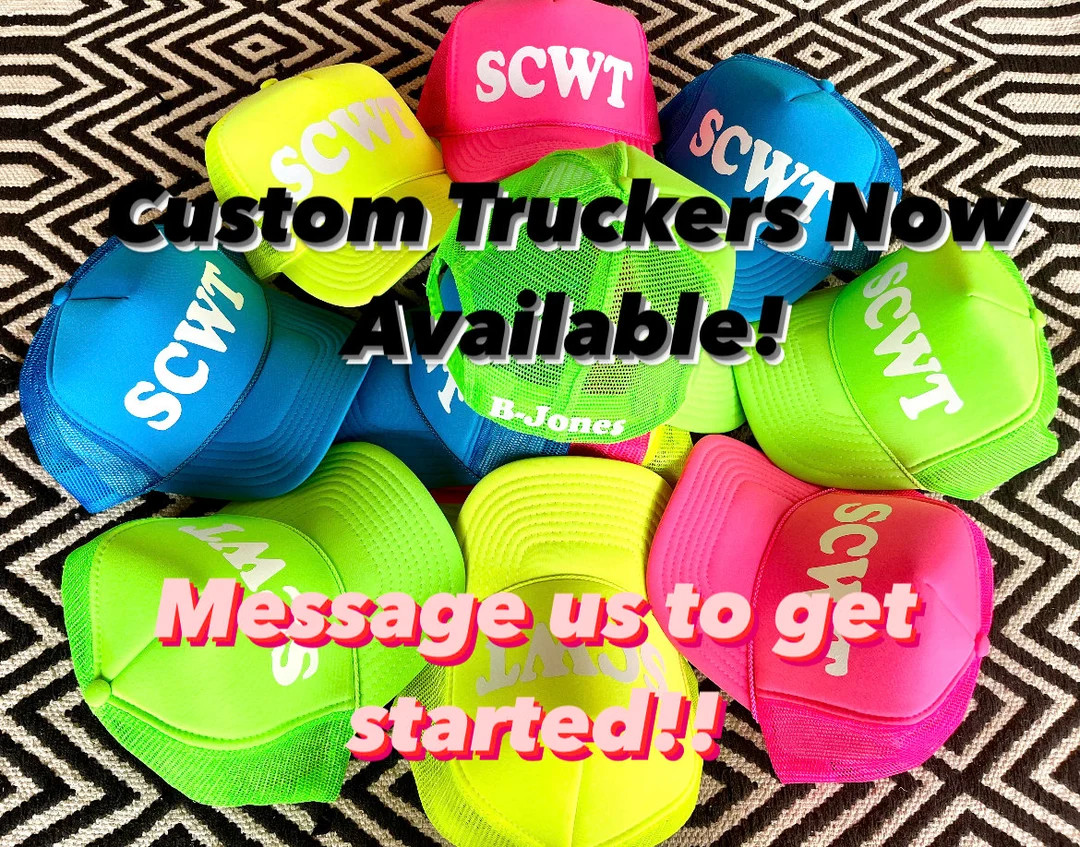 Custom Trucker Hat, Custom Party Hat, Custom Logo Trucker Hat, Smiley Face Trucker Hat, Smiley Fa... | Etsy (US)