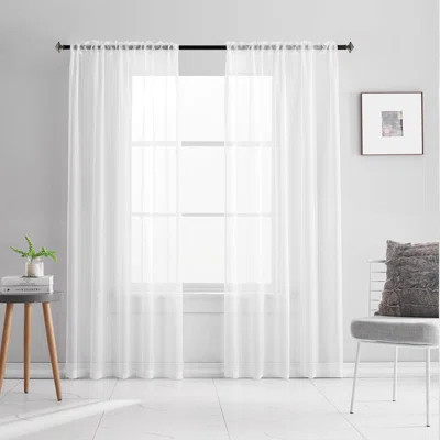 Laquentin Polyester Sheer Curtain Pair | Wayfair North America