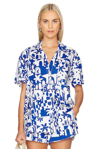 Show Me Your Mumu Parker Button Down in Santorini Escape from Revolve.com | Revolve Clothing (Global)
