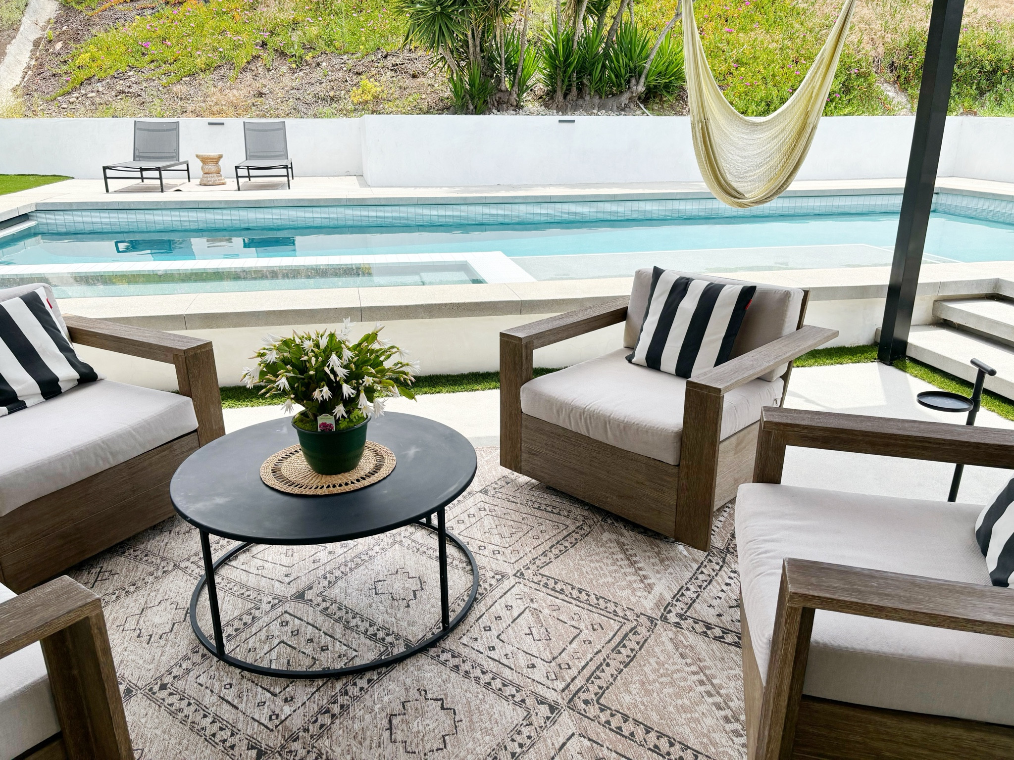 Time to hit the pool 💦 love these club chairs from west elm 

#LTKHome