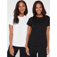 2 Pack Essential Crew Neck T-shirts - Multi | Very (UK)