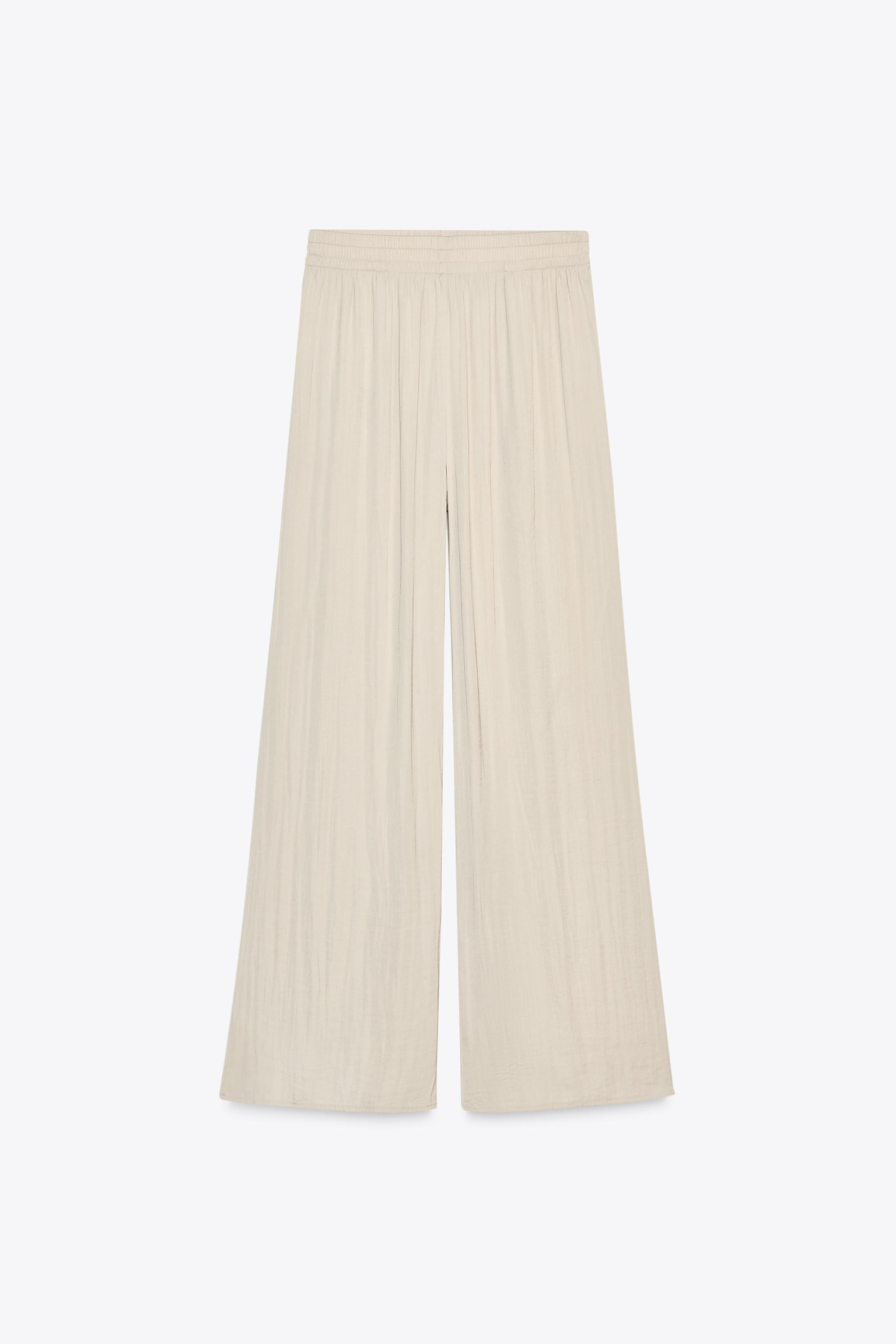 FLOWY WIDE LEG PANTS | Zara US