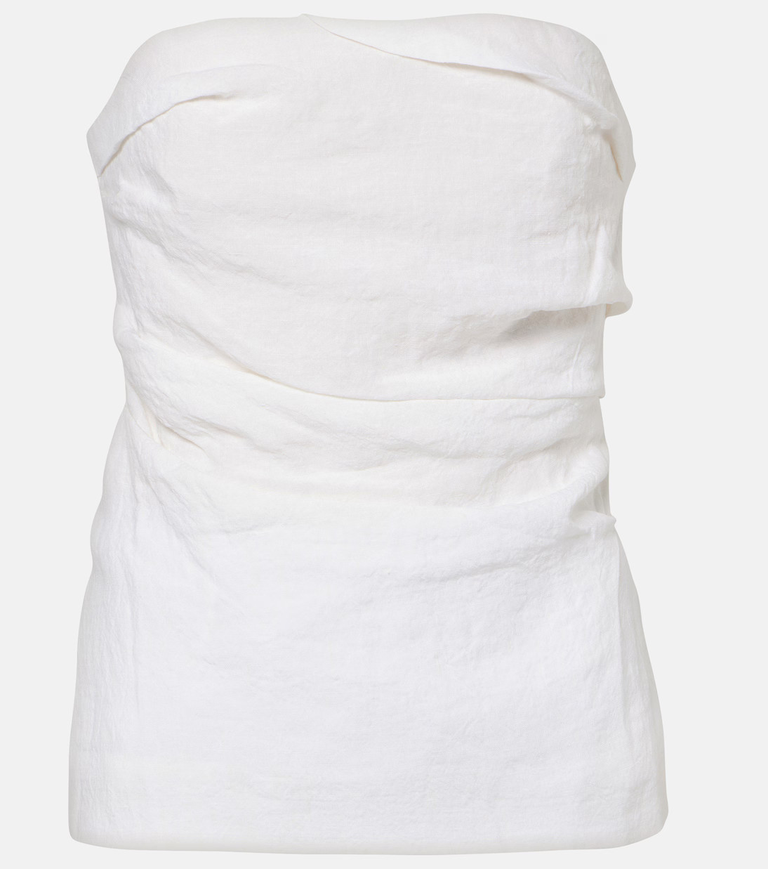 Izel draped linen top | Mytheresa (US/CA)