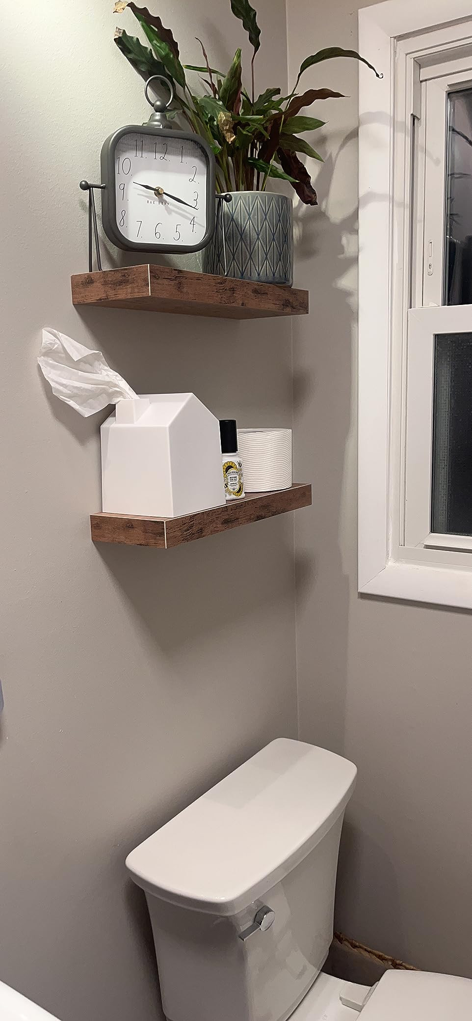 Sorbus Floating Shelves for Wall - Set Of 2 Rustic Wood Wall Shelves for Living Room, Kitchen, Be... | Amazon (US)