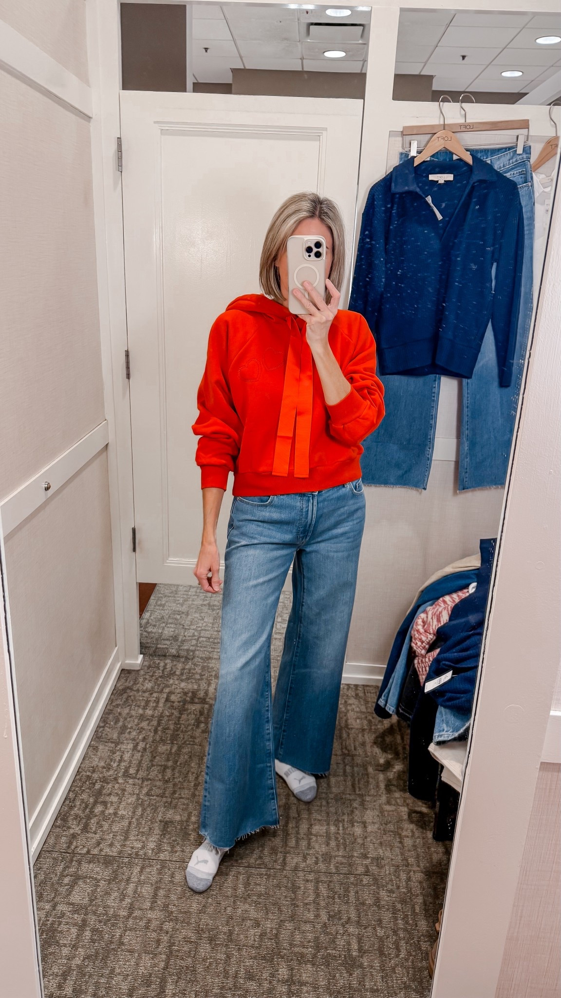 50% off heart sweatshirt - Valentine’s Day outfit but make it comfy 💘 This heart hoodie is giving all the Valentine’s vibes 💕 Cozy, cute, and easy to style. Also loving the new LOFT denim line—these mid-rise relaxed flares are a win! Wearing a size 26 jeans and XS sweatshirt

#ValentinesOutfit #loveloft #CasualChic #EverydayOutfits #teacheroutfit 
Teacher outfit idea

#LTKValentine #LTKSeasonal #LTKSaleAlert