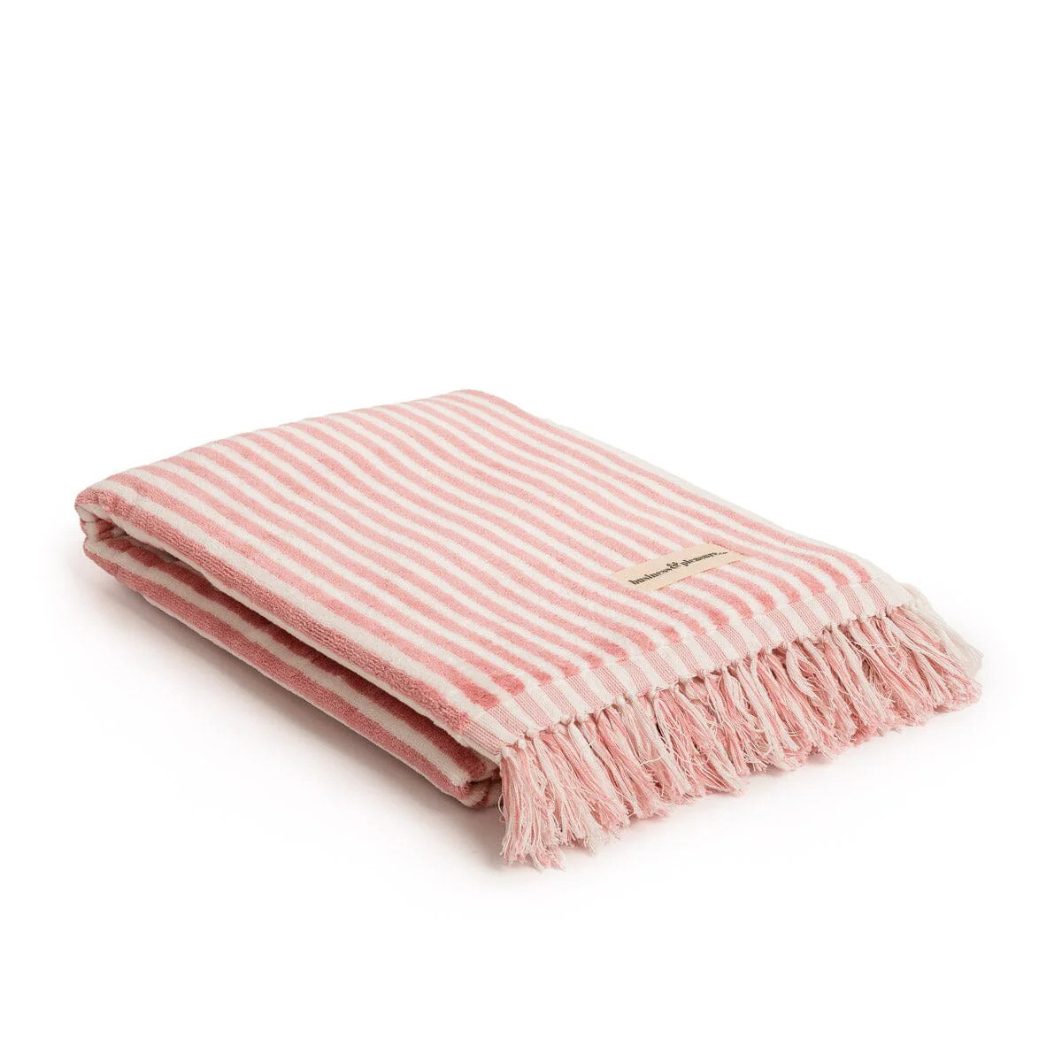 Pink Striped Beach Towel | Business & Pleasure Co.