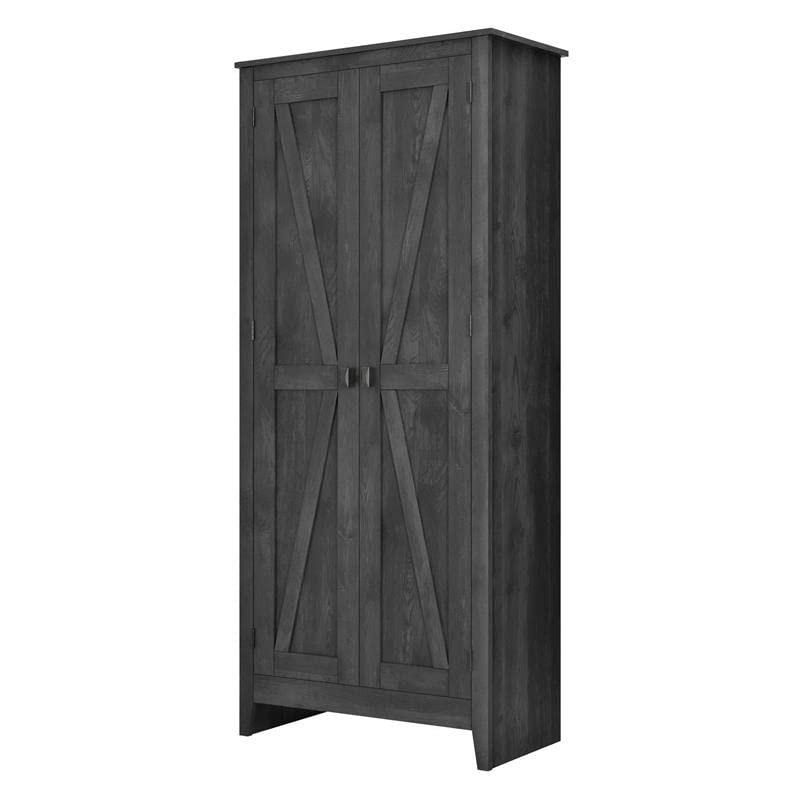 Ameriwood Home Farmington Wide Storage Cabinet, 31.5", Rustic Gray | Amazon (US)