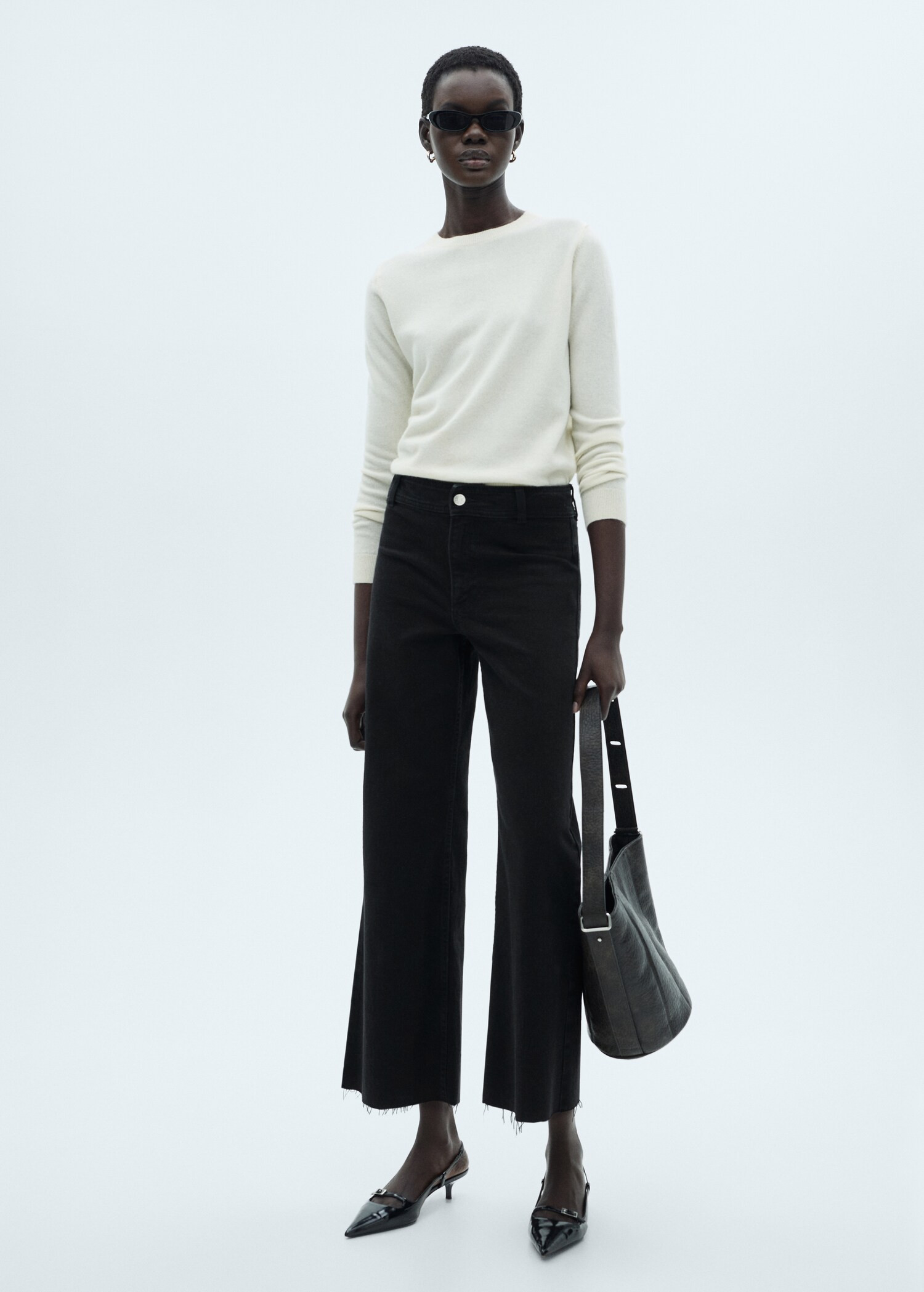 Jeans culotte high waist | MANGO (US)