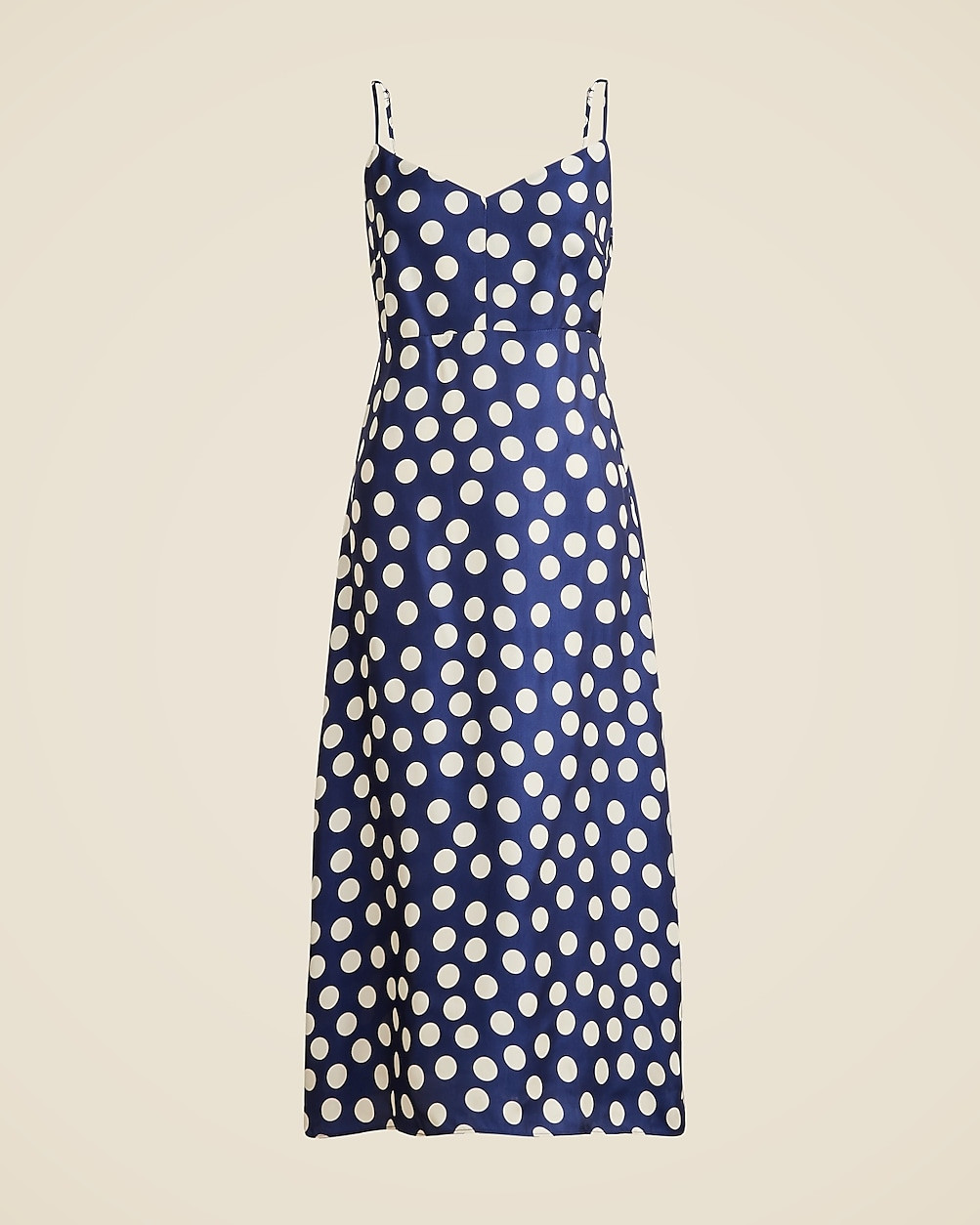 Natasha slip dress in polka-dot print | J. Crew US