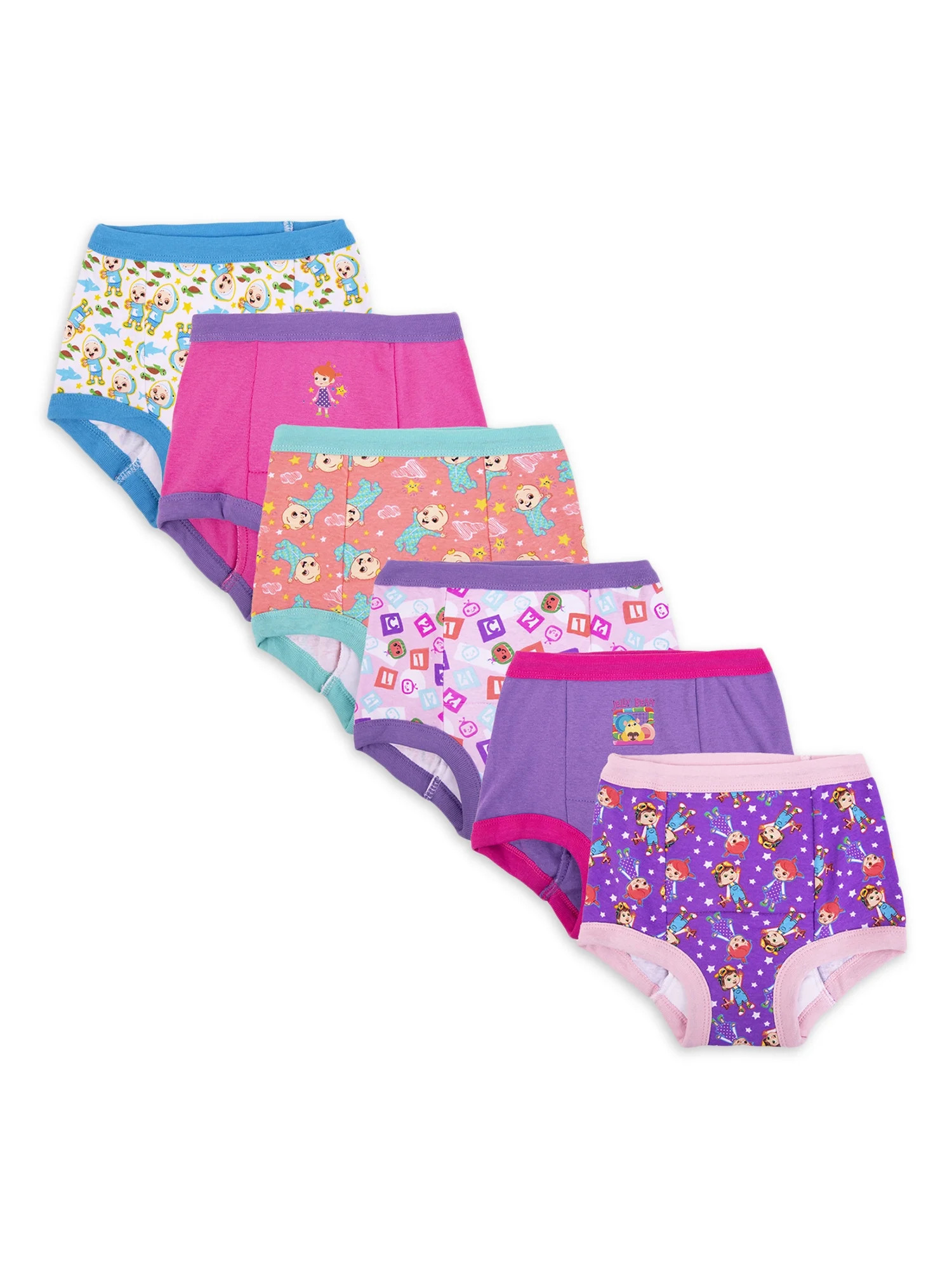 Cocomelon Toddler Girls Training Pants, 6 Pack, 2T-3T - Walmart.com | Walmart (US)