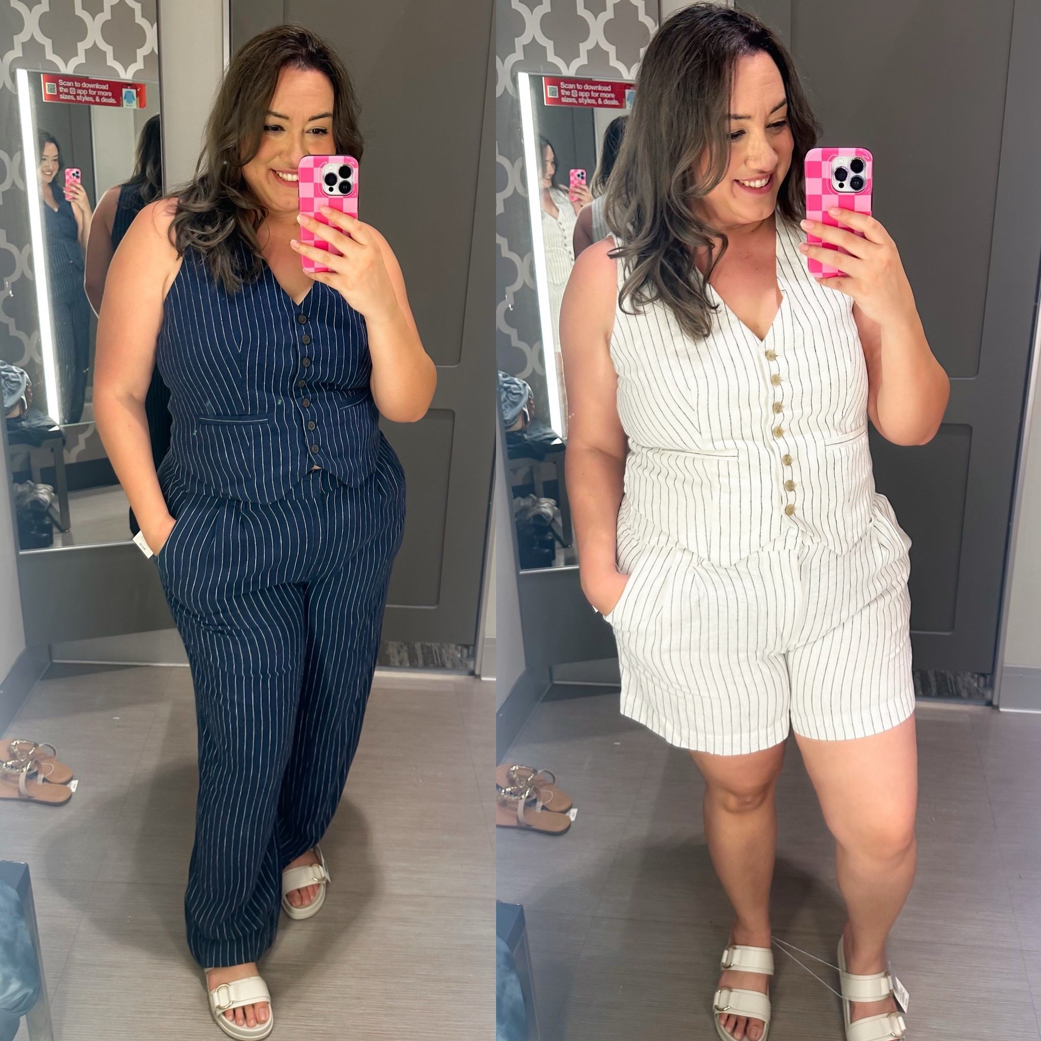 These linen vest sets are so perfect for summer. Breathable and lightweight. You can wear these so many different ways separately or together. Both come in shorts and pants options. I’m wearing an XL in all  

#LTKWorkwear #LTKFindsUnder50 #LTKStyleTip