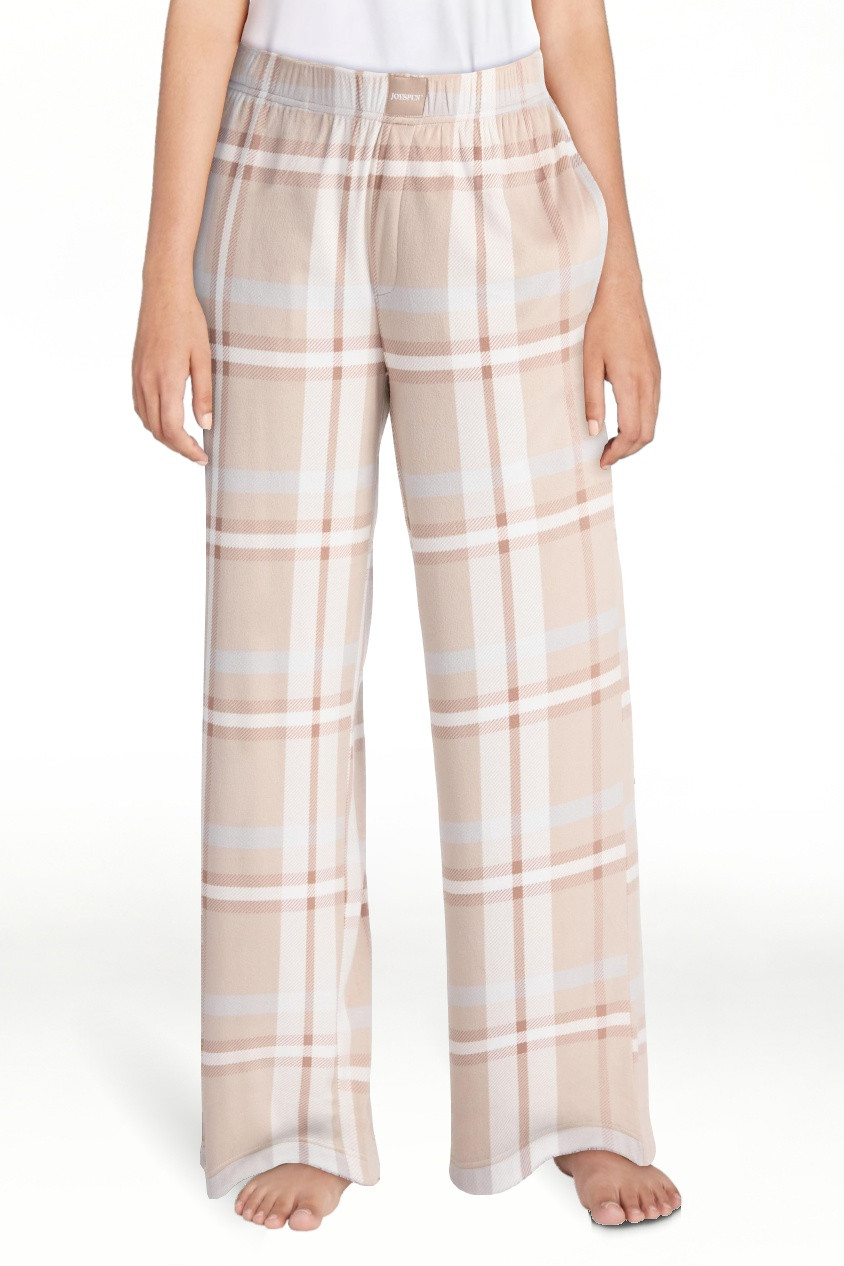 Joyspun Pantalones de Dormir de Pierna Ancha de Terciopelo para Mujer Talla XS-3X | Walmart (US)