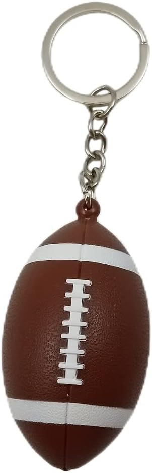 Led football keychain ugby soccer keychains gift for man sport key ring | Amazon (US)