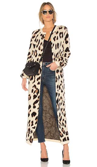 Speak Up Duster in Metallic Leopard | Revolve Clothing (Global)