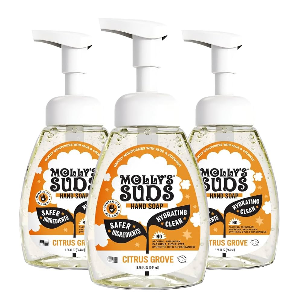 Molly's Suds Foaming Hand Soap - Made with Aloe and Coconut Oil | Moisturizing Hand Wash | Clean ... | Amazon (US)