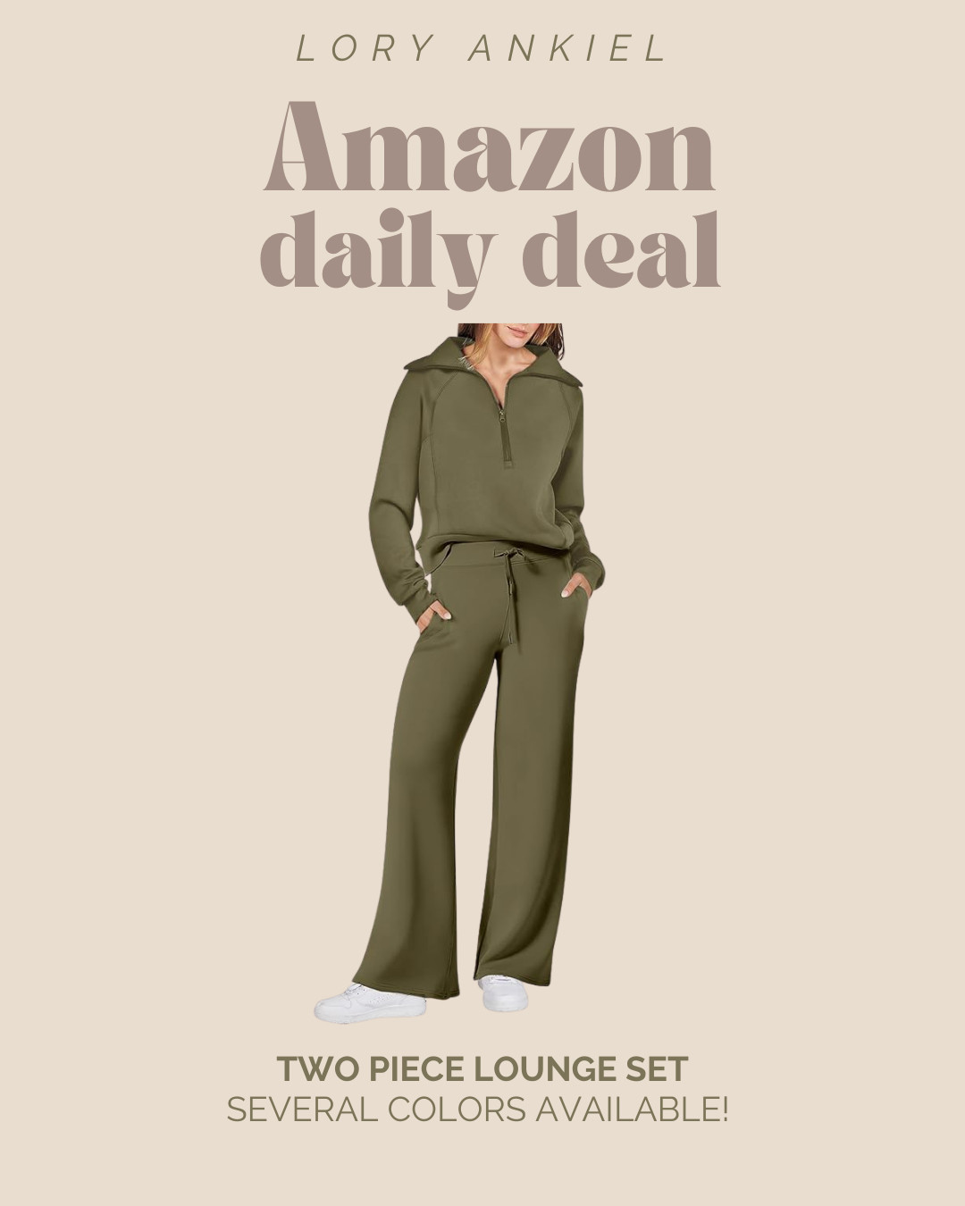 Amazon Daily Deal! 

Two Piece Lounge Set - great for travel and holiday errands! 

#giftsforher 

 #LTKActive #LTKSaleAlert #LTKTravel