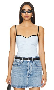 Miaou Renzo Tube Top in Baby Blue from Revolve.com | Revolve Clothing (Global)