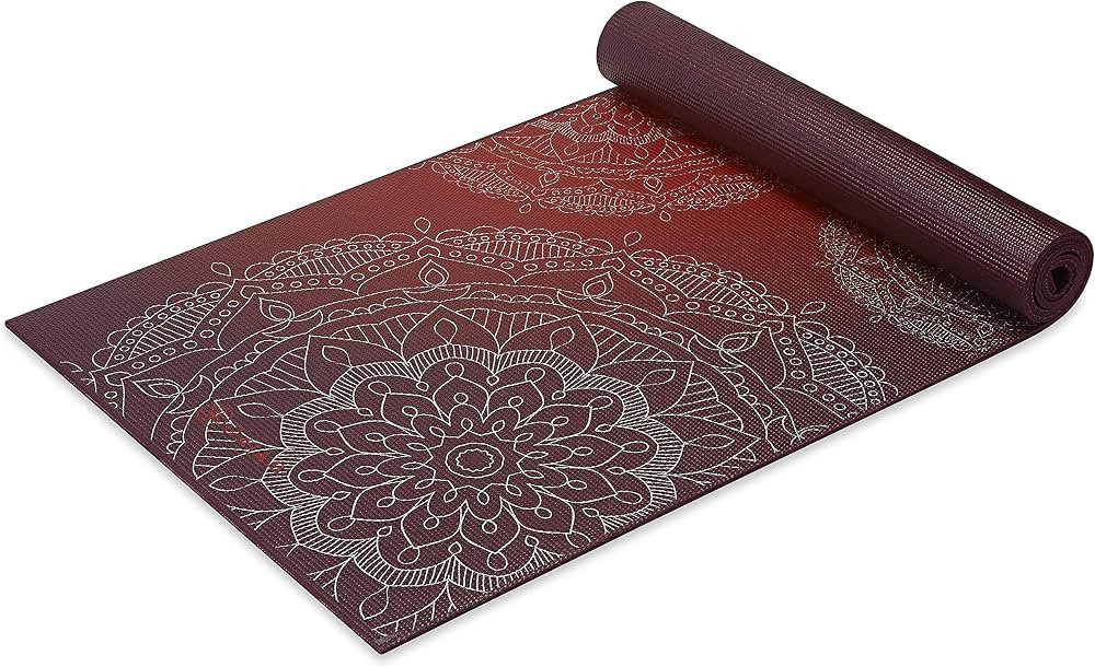 Gaiam Yoga Mat - Premium 6mm Print Extra Thick Non Slip Exercise & Fitness Mat for All Types of Y... | Amazon (US)
