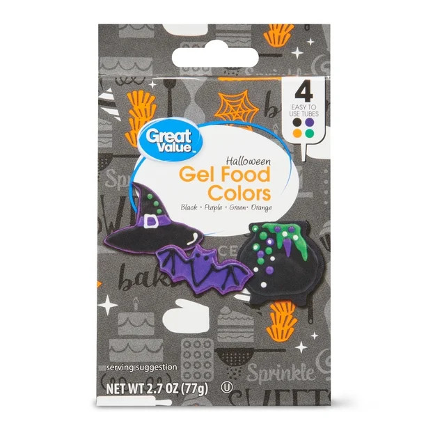 Great Value Halloween Gel Food Colors, 2.7 oz - Walmart.com | Walmart (US)