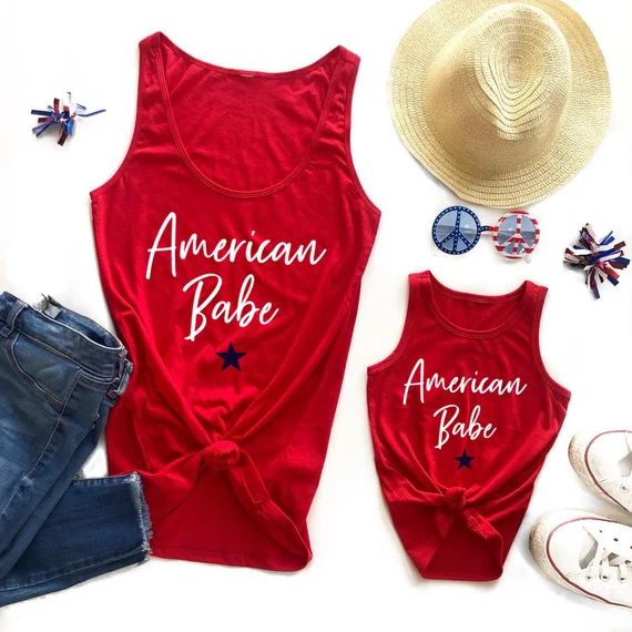 american babe, 4th of july shirt, 4th of july shirts, fourth of july shirt, mommy and me 4th of j... | Etsy (US)