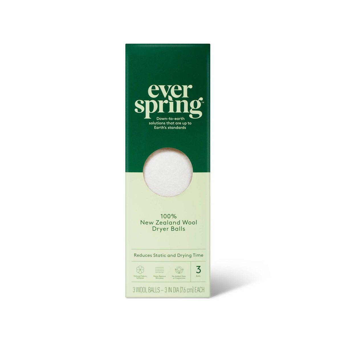 100% New Zealand Wool Dryer Balls - 3ct - Everspring™ | Target