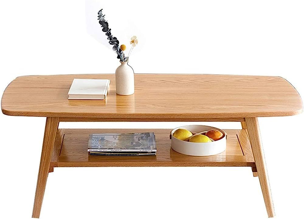 Sofa Tables Double Storage Coffee Table, Living Room Home Tea Table, Nordic Simple Oak Coffee Tab... | Amazon (US)
