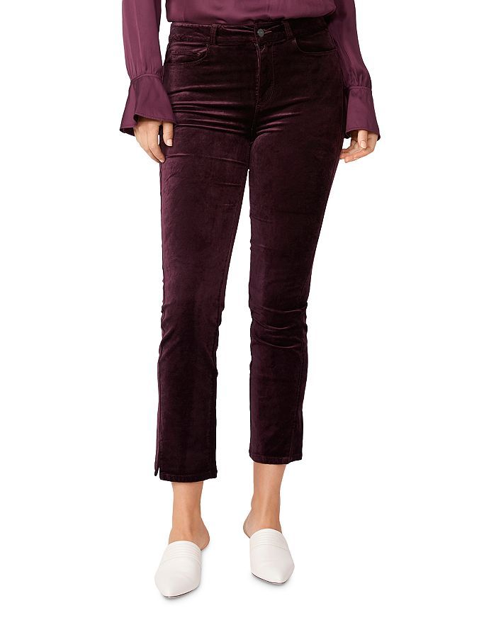 Cindy Twisted Seam Velvet Pants | Bloomingdale's (US)