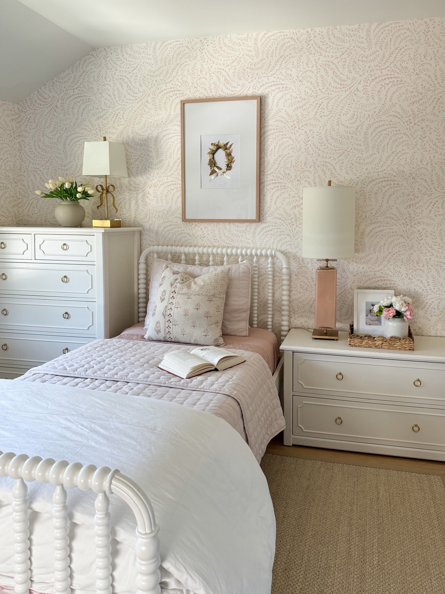 Girls room, coastal, Serena & Lily,  pink and ivory room. Amazon bedding 

#LTKHome #LTKmomlife #LTKKids